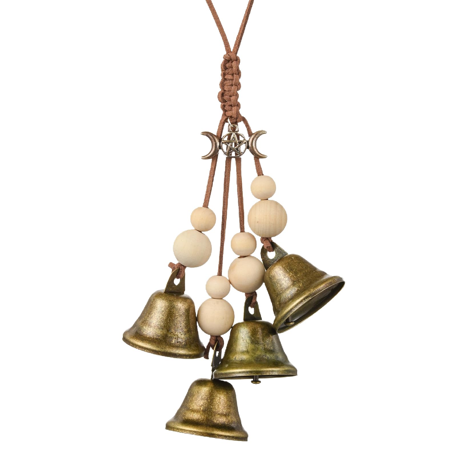 4 PCS Halloween Doorbell, Witch Bells, Witches Bells, Bell Hanging Decor, Lightweight and Compact, Halloween Home Decoration