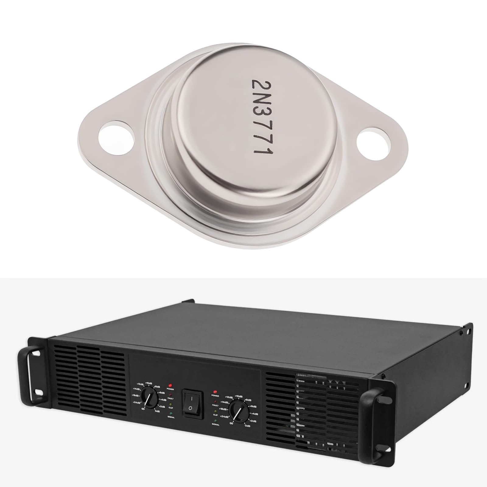EMSea 5 Pezzi 2N3771 NPN Transistor Di Potenza Al Silicio 40V 30A TO-3 Amplificatore Ad Alta Potenza Regolatore Di Commutazione