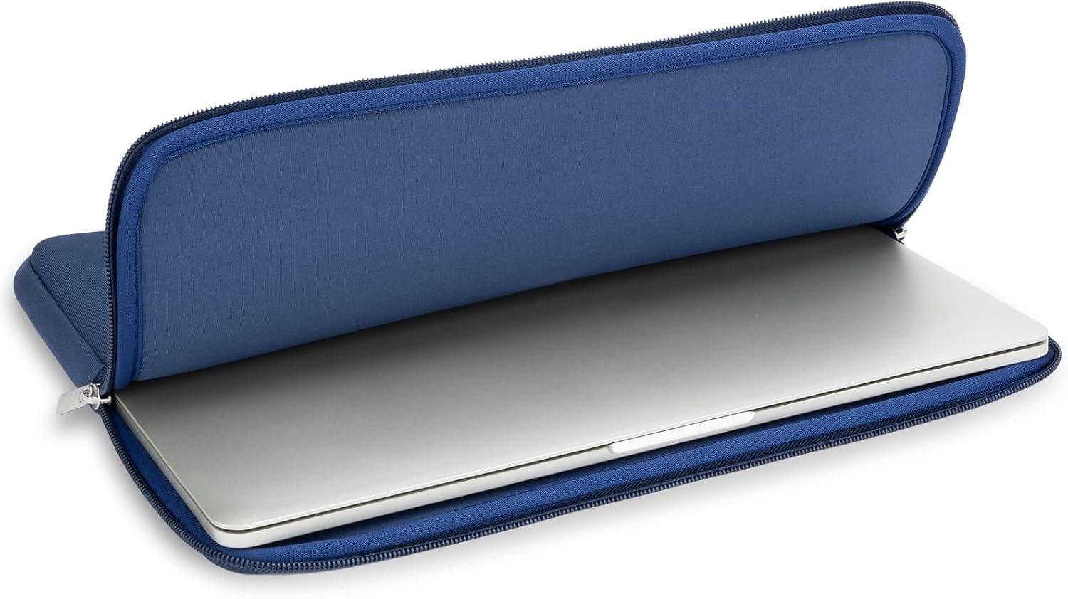 RAINYEAR 14 Inch Laptop Sleeve Case Protective Soft Padded Zipper Cover Carrying Computer Bag with Accessories Pouch, Compatible with 14" Notebook Tablet Chromebook (Navy Blue) - Image 5