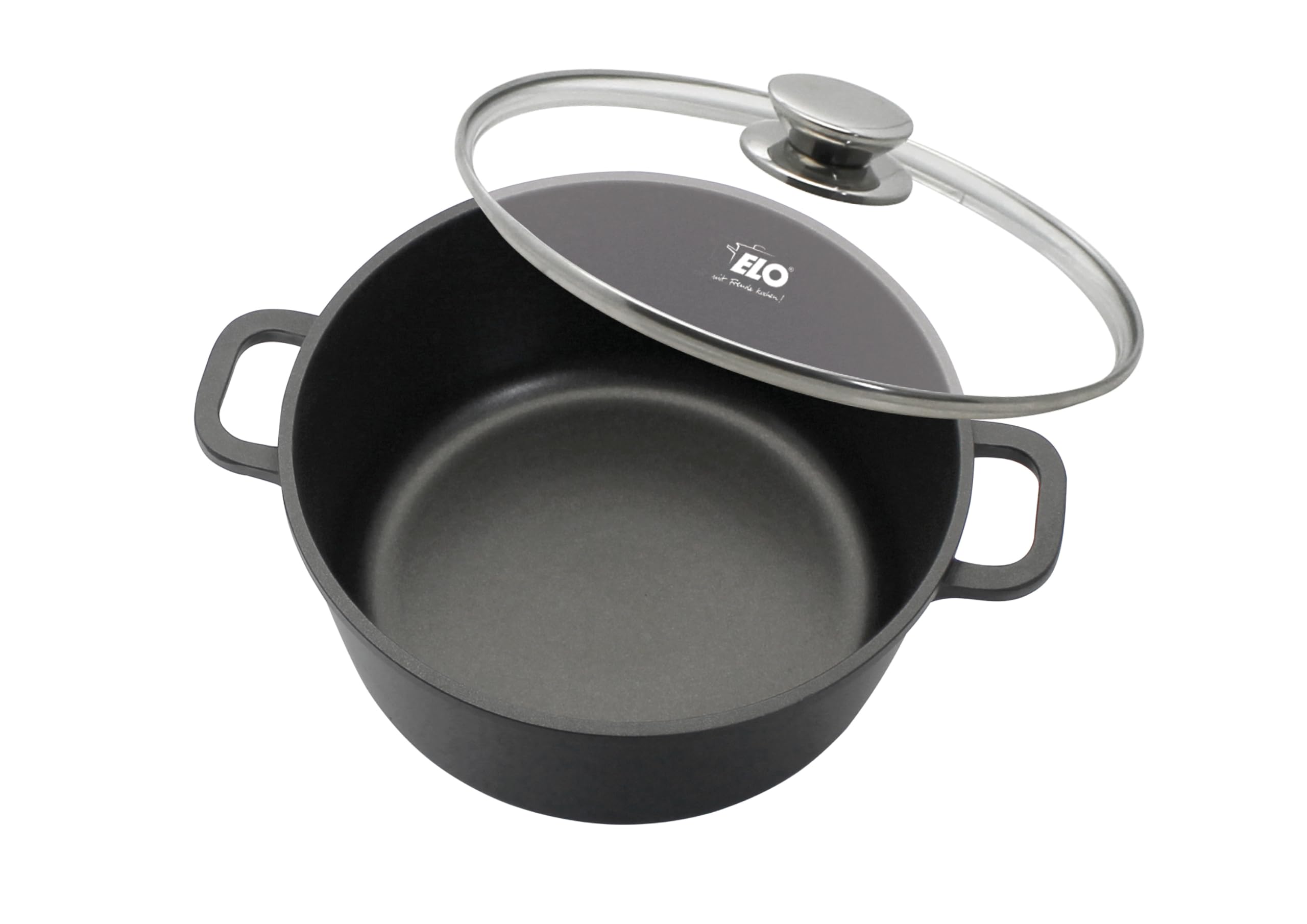 ELO Kochtopf ALUCAST D 24 cm grau Topf Universaltopf Suppentopf Bratentopf