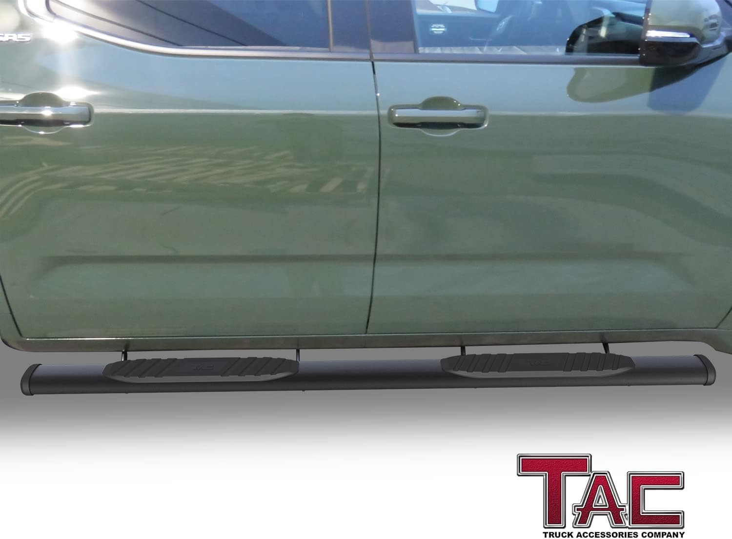 TAC Arrow Side Steps Running Boards Compatible with 2022-2025 Toyota Tundra CrewMax Truck Pickup 5” Aluminum Texture Black Step Rails Nerf Bars Lightweight Off-Road Accessories 2Pcs