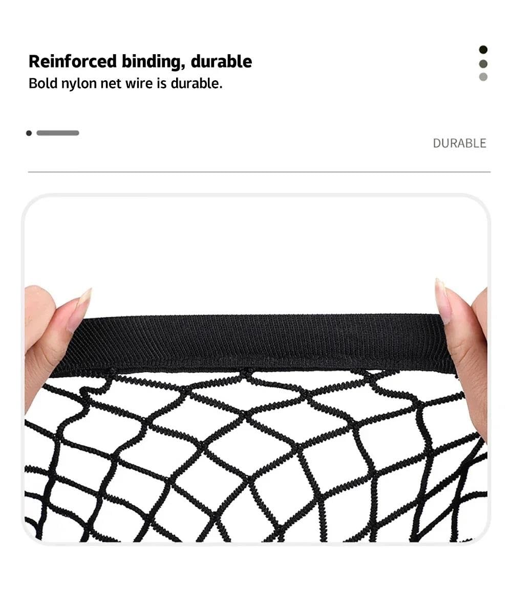 Reti per Auto Rete Elastica Carichi Pesanti da 1,2 * 1,2 M per Camioncino per Bagagliaio Antiscivolo per Auto Campeggio Deposito Bagagli Attrezzi Rete Portaoggetti Auto(Doppio Strato)