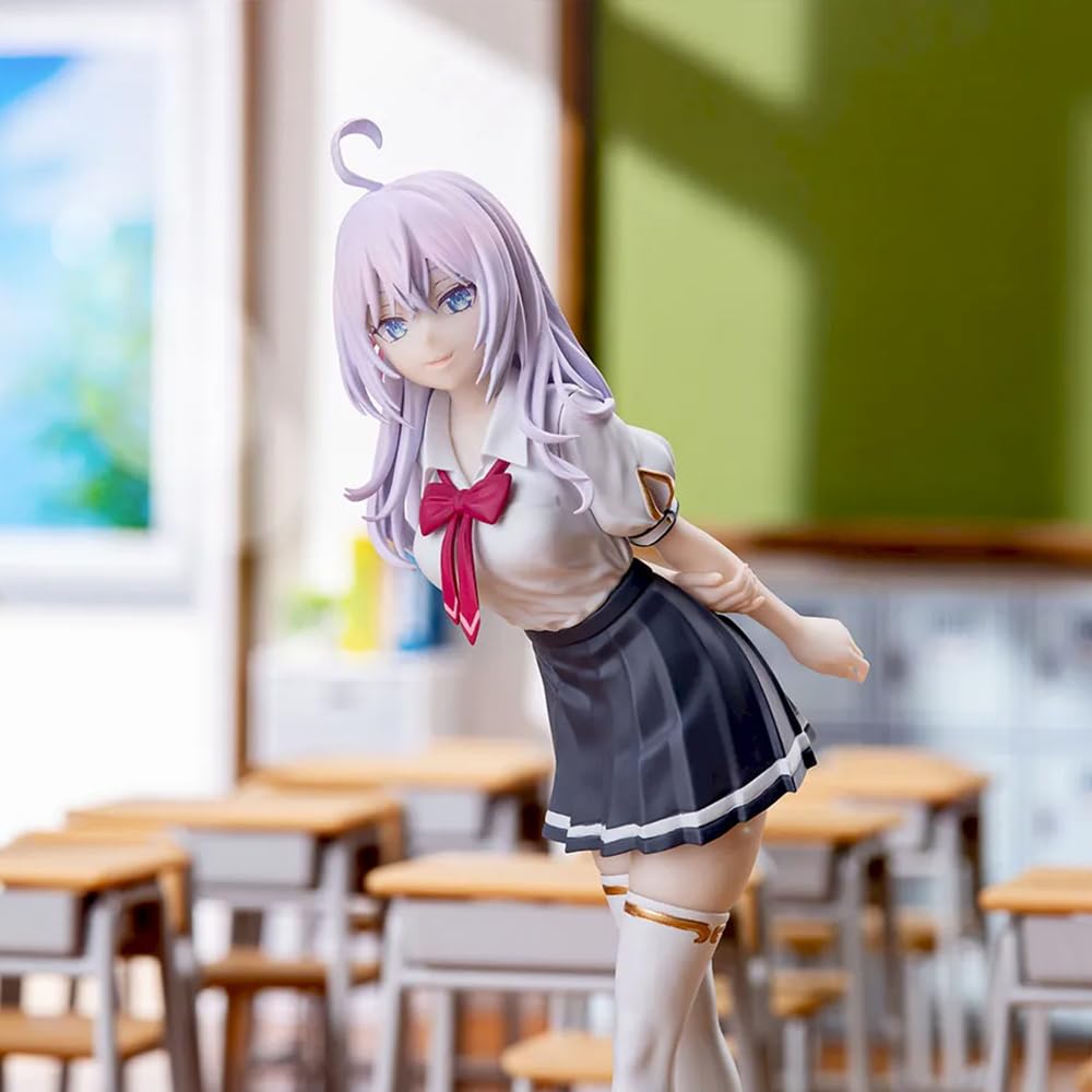 DEXSHUN 3pcs Alisa Mikhailova Kujou Figura Anime Figuras Lindo Personaje Alisa Estatua PVC Modelo Adornos de Escritorio