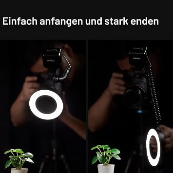 Godox RING72 Macro LED Ring Light Flexible Rotating Lighting Video Light