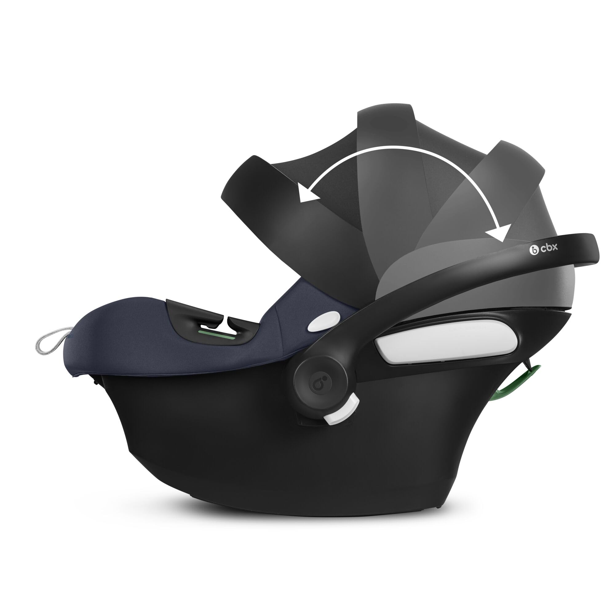CBX by CYBEX Babyschale Aton B2 i-Size mit Base One, Inkl. ISOFIX-Basis und Neugeboreneneinlage, SensorSafe kompatibel, Ab Geburt bis ca. 24 Monate, Max. 13 kg, Blau