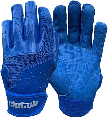 Guantes Clutch Sports Apparel de Serie Pro de cuero Cabretta para bateo, acolchados y elegantes, agarre cómodo y ajuste de dedo para jugadores de
