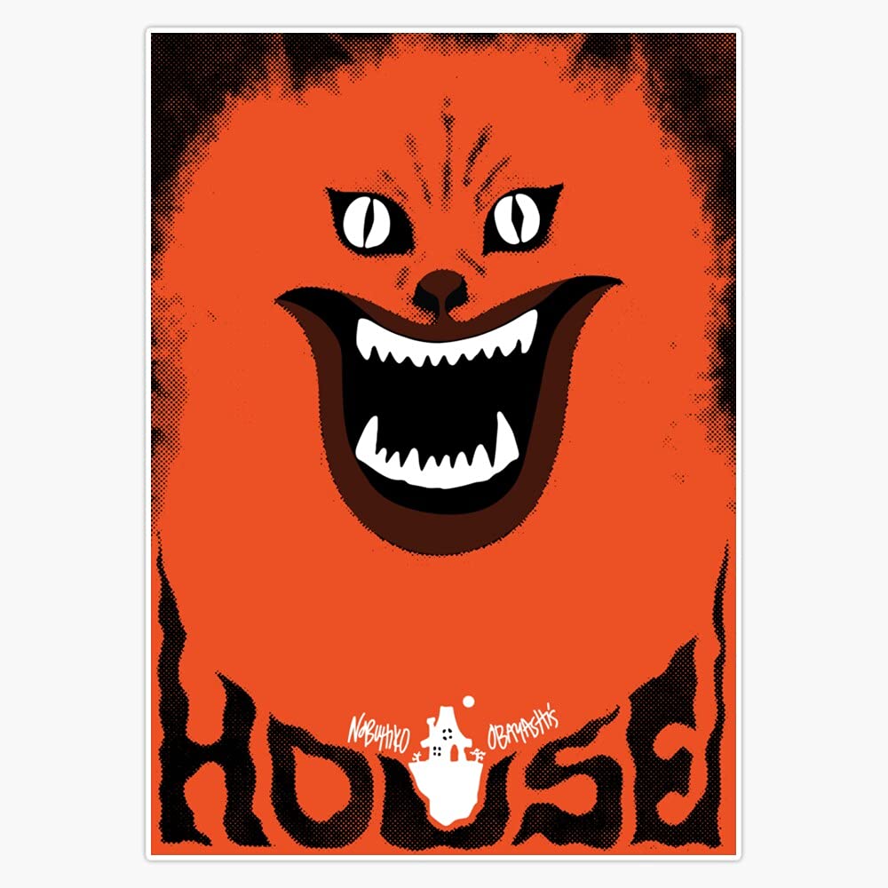 Hausu (Ãƒ Ã‚¦Ã‚¹) Retro Japanese Horror Movie Bumper Sticker Window Vinyl Decal 5"