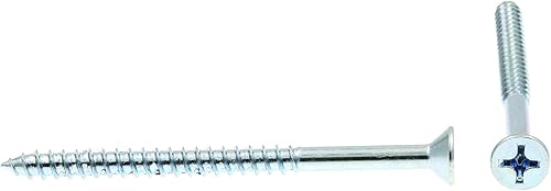 Miniatura 2 de Prime-Line 9036686 Tornillo para madera, cabeza plana Phillips, #14 X 3-12 pulgadas, acero chapado en zinc, paquete de 25