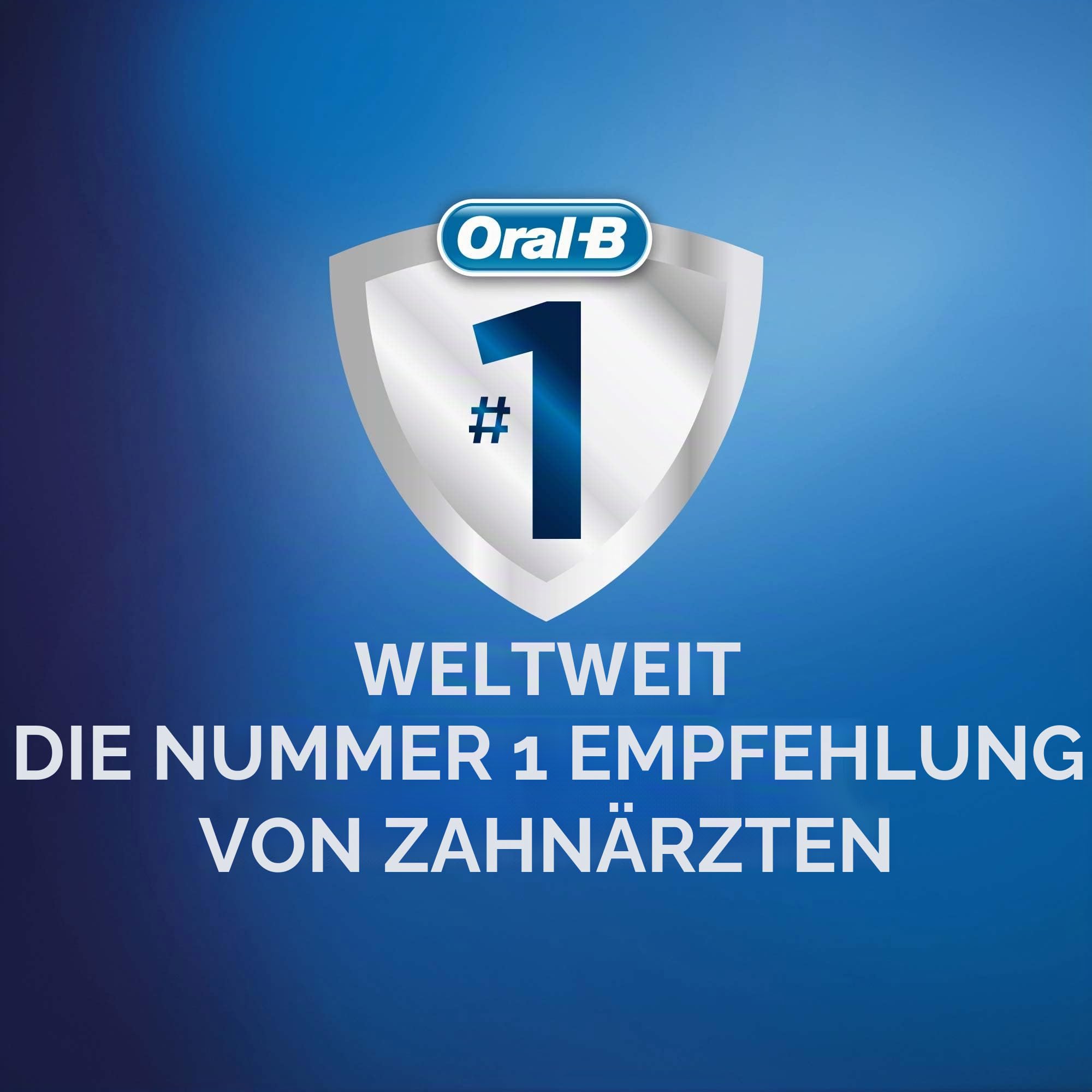 Oral-B Junior Minnie Mouse Elektrische Zahnbürste für Kinder ab 6 Jahren, weiche Borsten & visuelle Andruckkontrolle für extra Zahnfleischschutz, 2 Putzprogramme inkl. Sensitiv, Timer, weiß