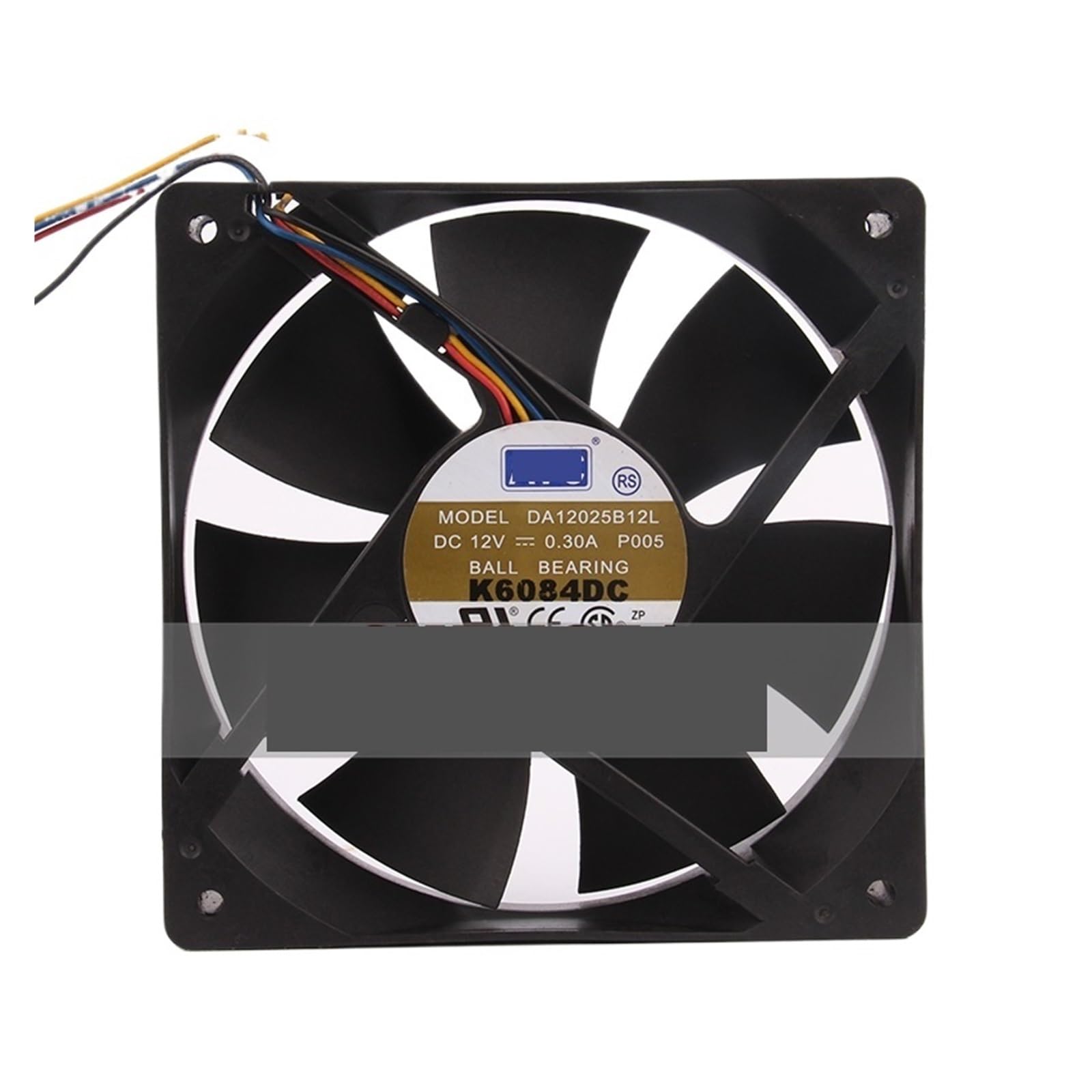 IVEKYKIBC 24V 48V DC12V 0.3A DA12025B12 AC 12025 Cooling Fan 120x120x25MM 12cm