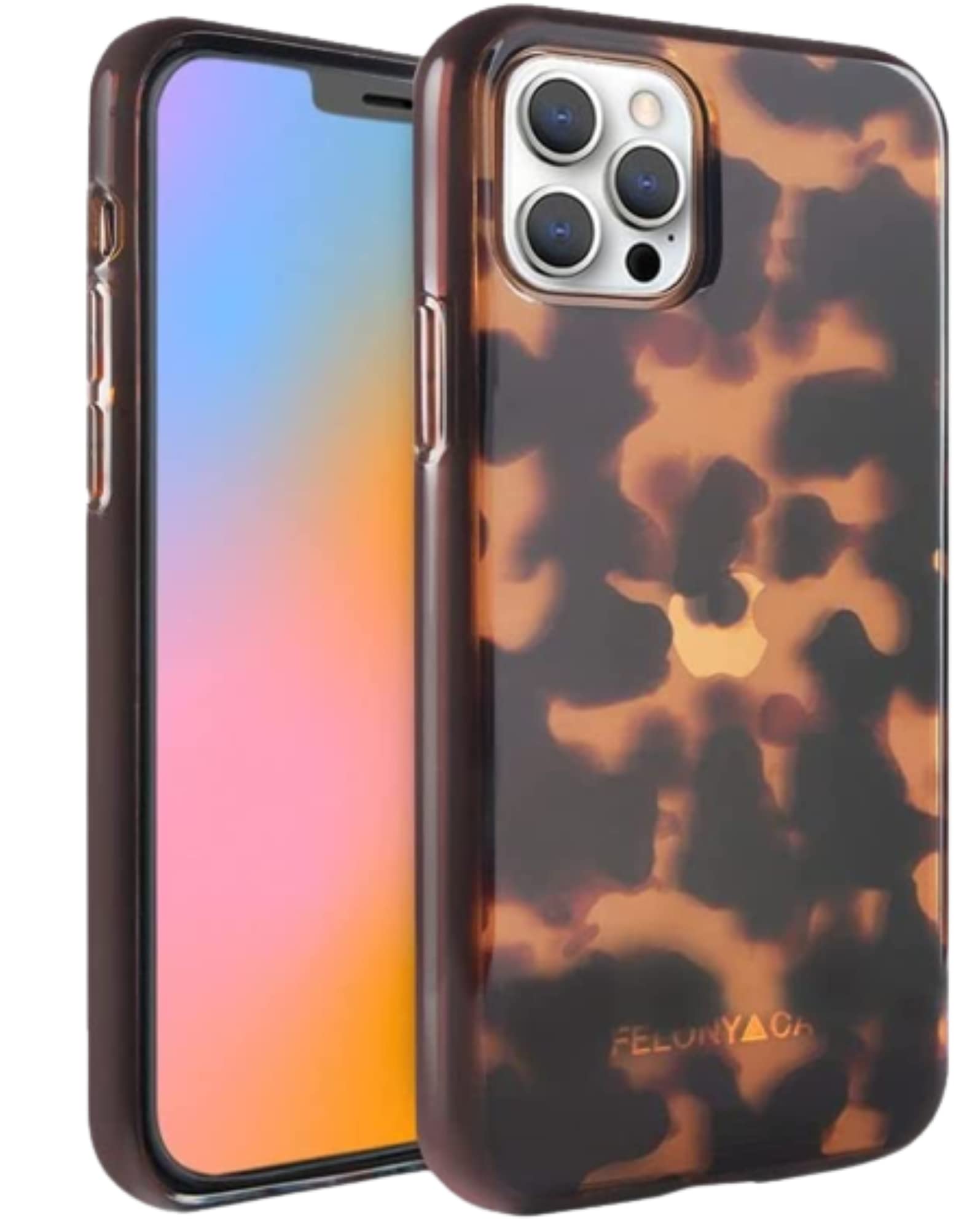 FELONY CASE - iPhone 14 Pro Max Case - Stylish Classic Tortoise Phone Cover - Anti-Scratch, Wireless Charging Compatible, 360° Shockproof Protective Cases for Apple iPhone 14