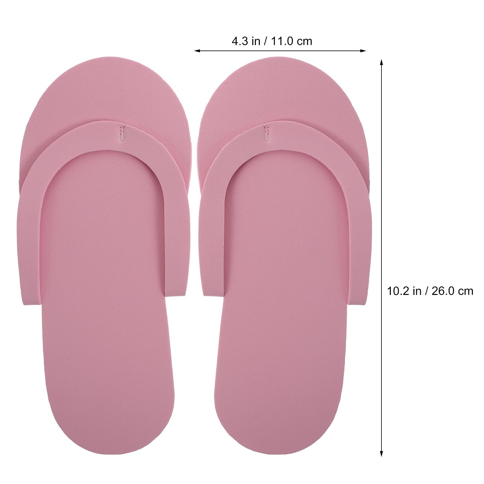 minkissy 12 Pares De Zapatillas Desechables Para Pedicura Multifuncción Ligera Antideslizante 10.23X4.33X0.39In Calzado Para Invitados Spa Hotel Viaje