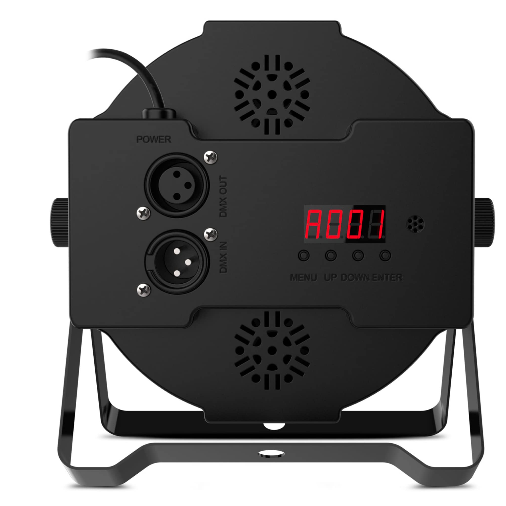 Audibax Montana 36 - Faretto LED Disco - Faretto Mobile Professionale - Dotato di 36 Luci LED RGBW da 1W - Sincronizzazione con Musica - Modalità Automatica - Connessione DMX 7 Canali