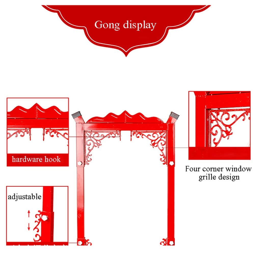 Gong in ottone con martello e supporto, strumento di meditazione per Feng Shui, yoga e rilassamento, perfetto per pratiche di consapevolezza