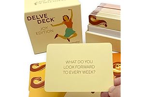 Boredwalk Delve Deck Joy Edition Conversation Cards for Couples, Family and Friends
