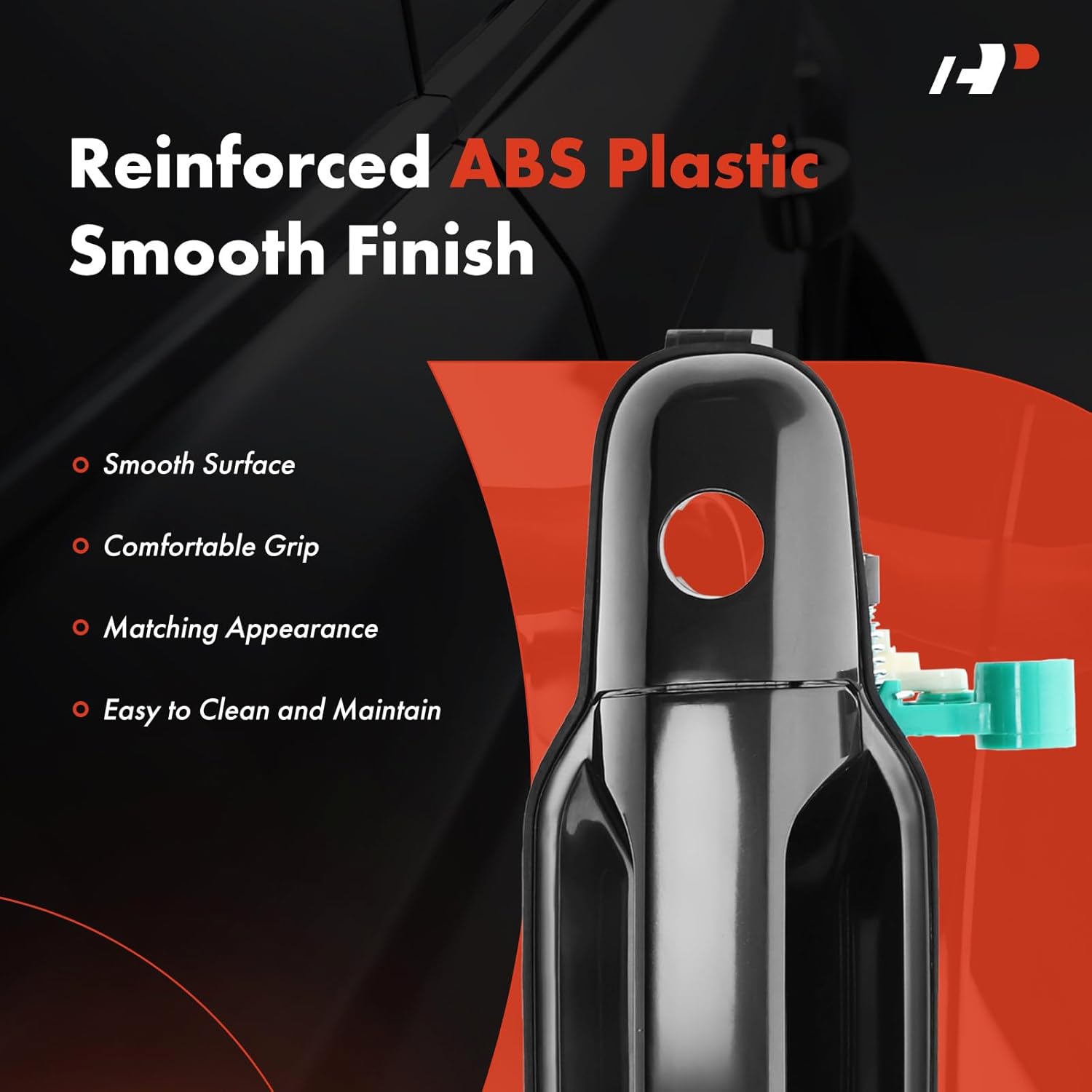 A-Premium Front Right Passenger Side Exterior Door Handle Compatible with Kia Sorento 2003-2009, Black, Replace# 826603E040