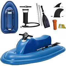 Electric Rush Wave Surf Boat Jet Ski 500W/700W Underwater Propeller, Inflatable Boat with Motor, Max Load 485 lbs, for Water Sports 500W 16000mAh