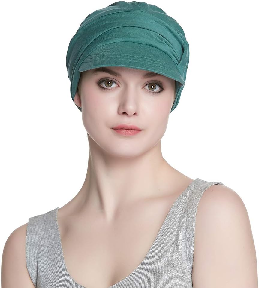 Alnorm Breathable Cotton Hat and Scarf Set Chemo Headwear for Women - Image 3