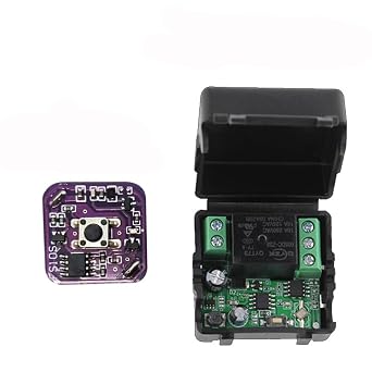 12V 24V 1 Channel 5V Wireless Remote Control Relay Switch Access Control Remote Control Magnetic Lock Electric Plug Lock Electric Control Door Receiver Momentary Mode