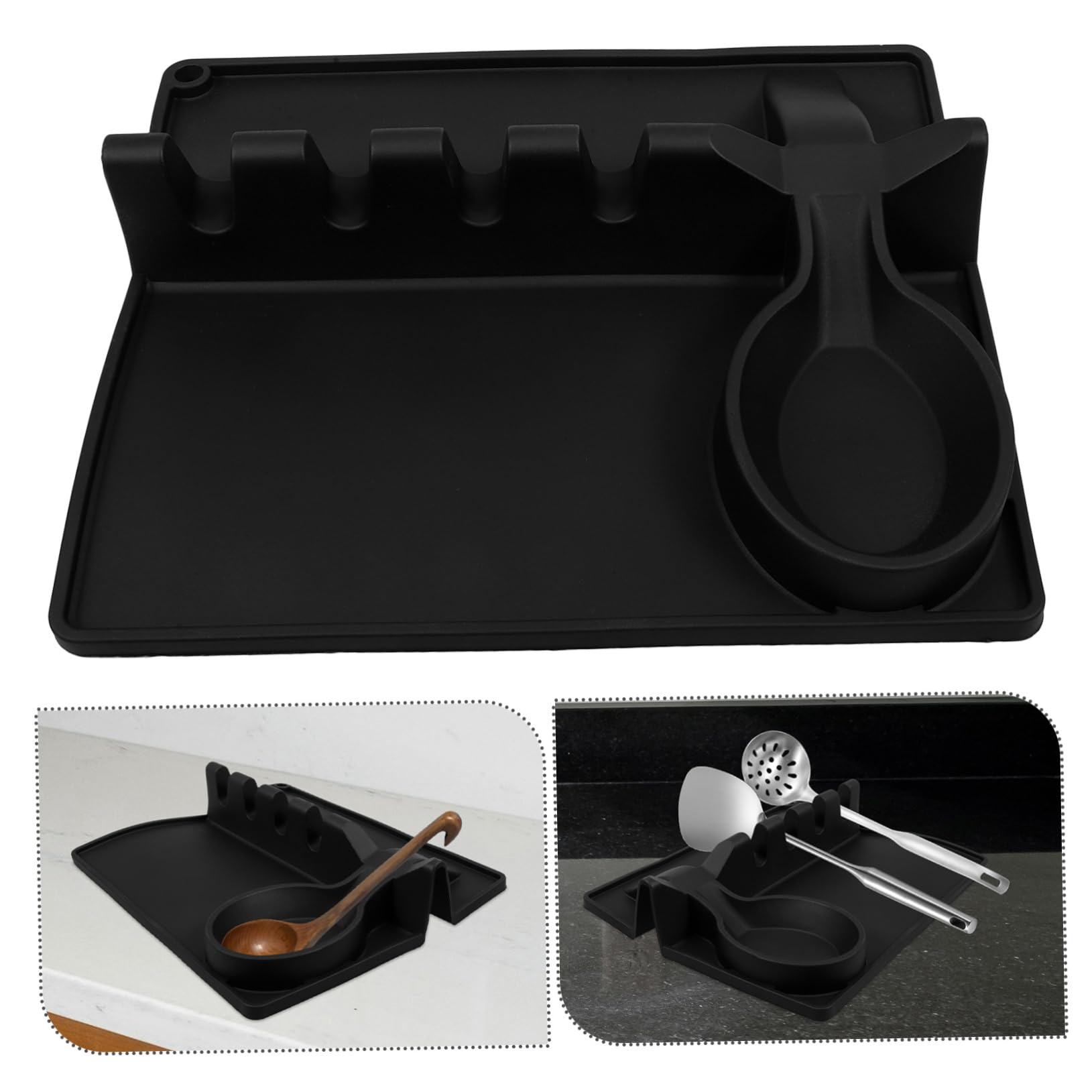 Gatuida 5stücke Küchenutensilienhalter Aus Verstellbarer Kochlöffelhalter Für Verschiedene Utensilien Elegant Für Spatulas Schöpflöffel Und Zangen Der Küchenarbeitsplatte