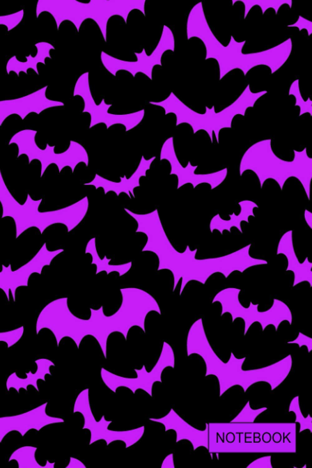 Notebook: Halloween Spooky Bats Bat Notebook : Halloween Themed Blank Lined Journal for Girls, Kids, Elementary School Supplies Student Teacher For Journaling, Creative Writing