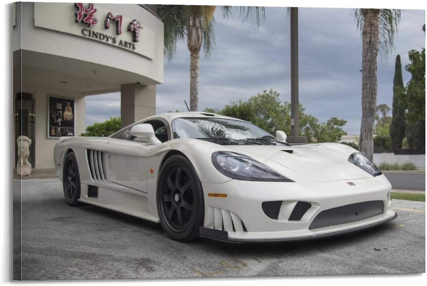 Luxury Supercar Poster Saleen S7 Twin Turbo Performance Car Poster Decorative Painting Canvas Wall Posters And Art Picture Print Modern Family Bedroom Decor Posters 20x30inch(50x75cm)