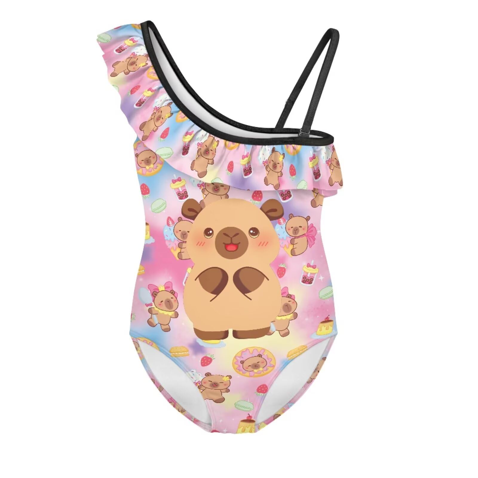 Yzaoxia Girls One Piece Swimsuits Bathing Suit for Kids Swimwear 3-14Y