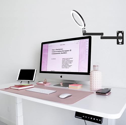 Miniatura 5 de Soporte de brazo de brazo de montaje en pared soporte largo ajustable plegable, montaje en pared resistente, para fotografía luz estroboscópica