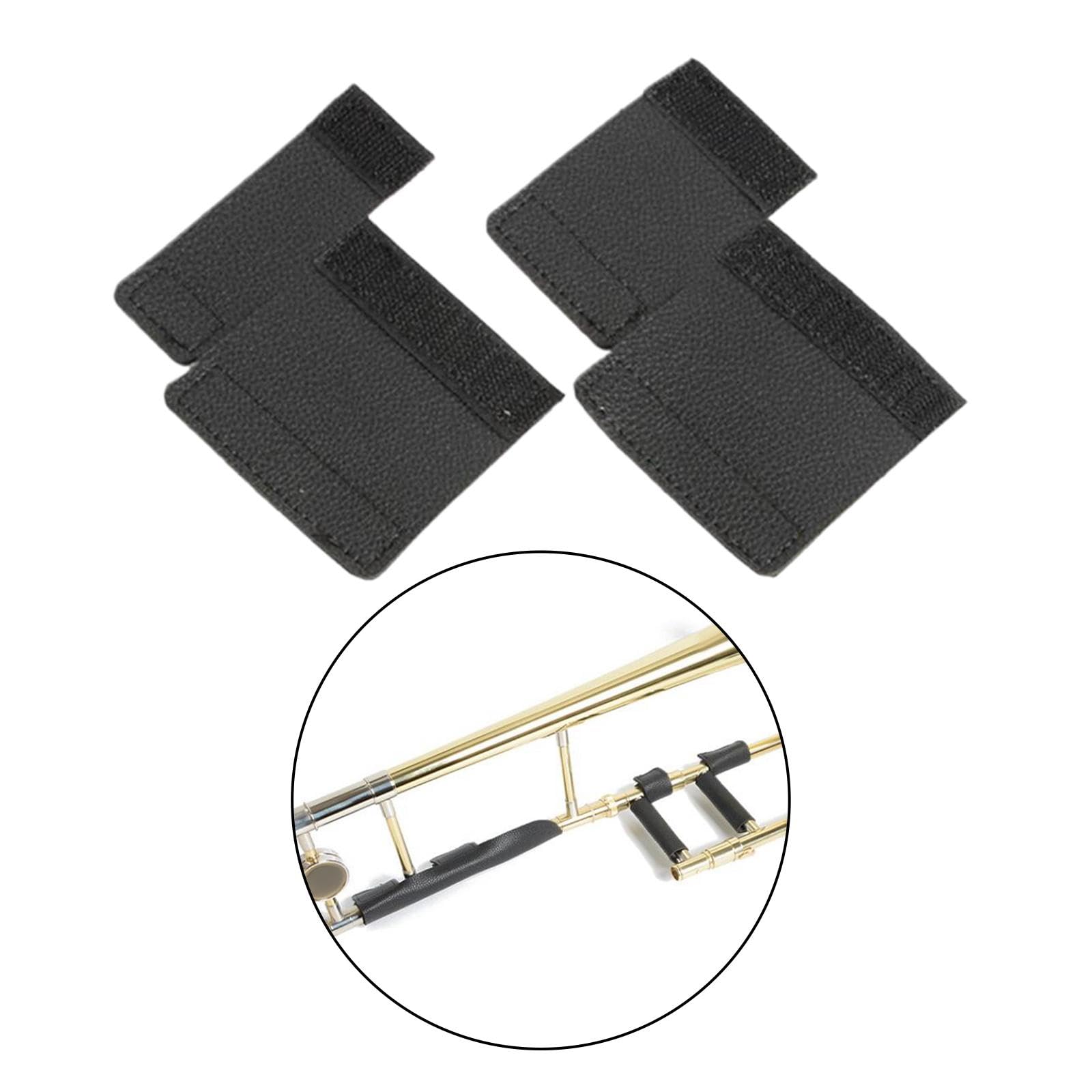 Colaxi Trombone Guard Pad,Pull Tube Cover,Protection Grip,Long Trumpet Protective Pad,Hand Cushion for Band,Euphonium,rchestra,Tuba, Pulltube guards Pair