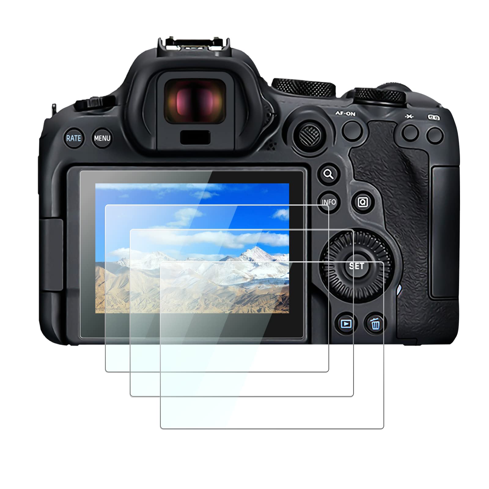 LUPAPA Screen Protector for Canon EOS R6 Mark II HD Scratch Resistant Tempered Glass Screen Protector