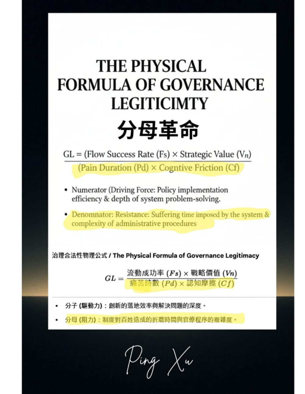 The Physical Formula of Governance Legitimacy: Ending the Era of Administrative Violence (21st Century Policy Redesign)