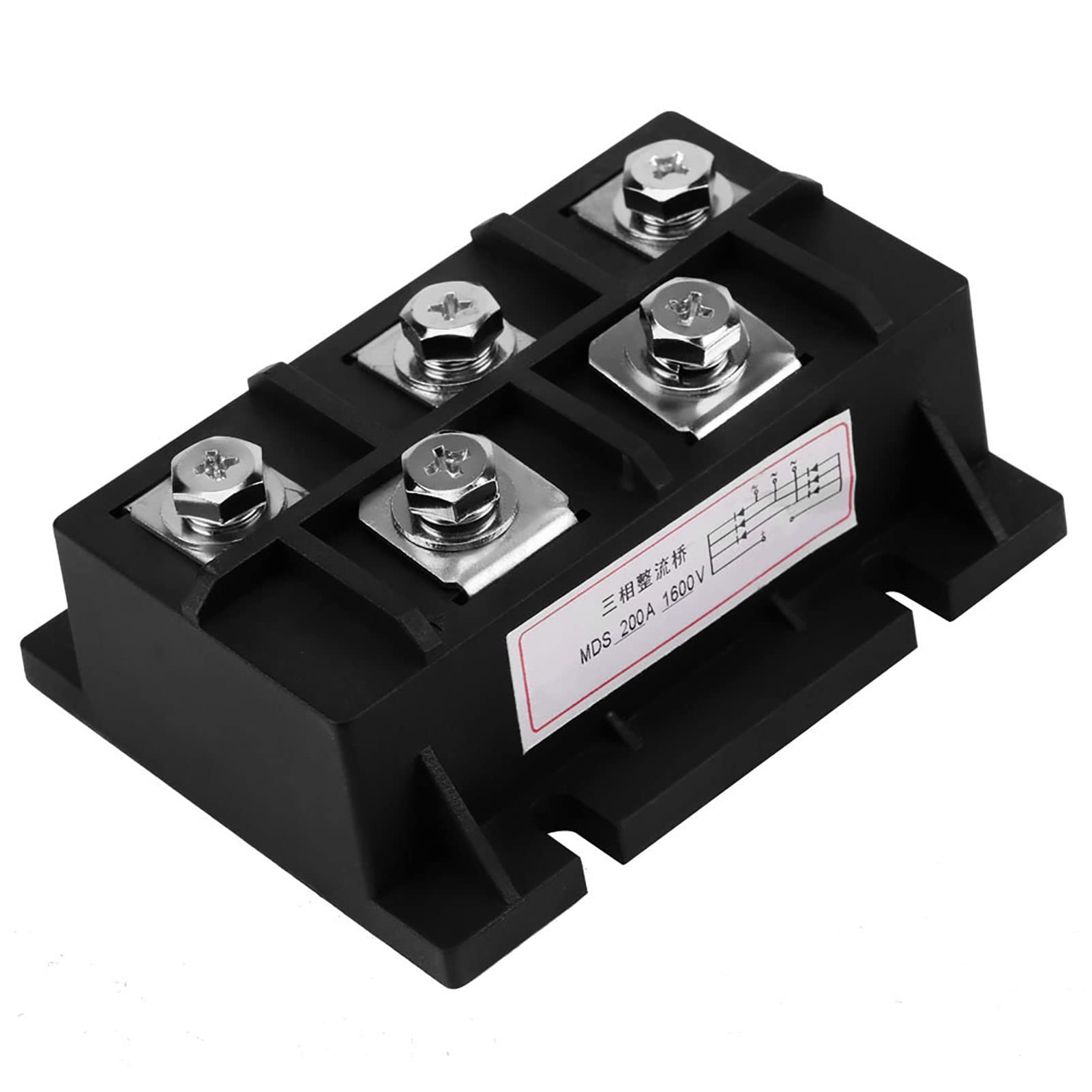 Redresseur de Pont 200A 1600V, 5 Bornes, Diode Triphasée, Module D'alimentation MDS-200A