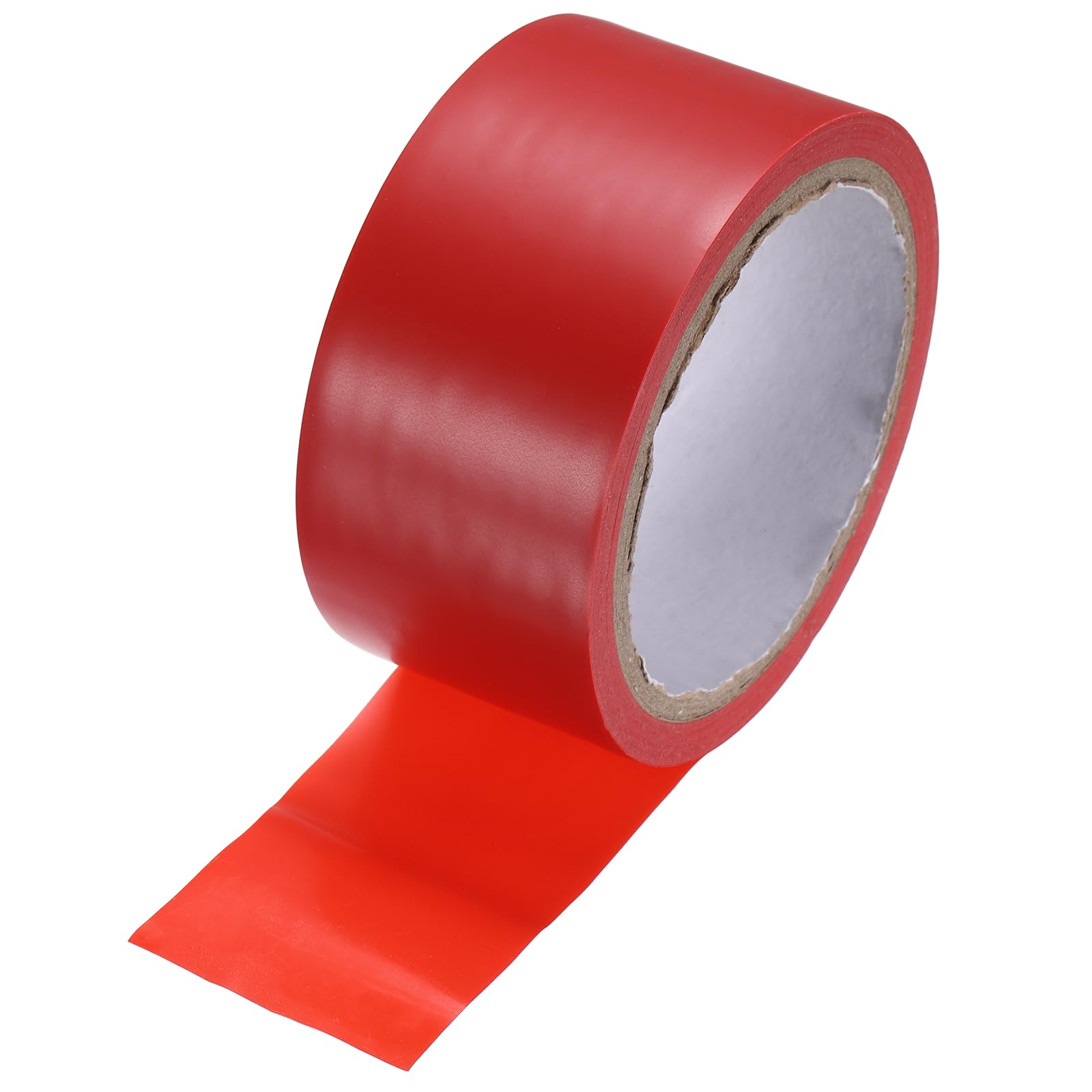 sourcing map Vinyl Floor Tape 48mm x 16.5m Non-Abrasive Floor Marking Tape Outdoor Playing Field Marking Equipment for Warehouse Gyms Athletics Restaurants, Red