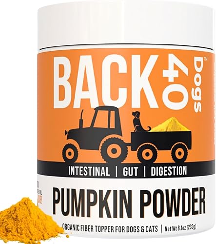 Vitaminas de calabaza para perros, calabaza en polvo con vitaminas A, C y E, rica en fibra para una salud óptima de las mascotas, combate el