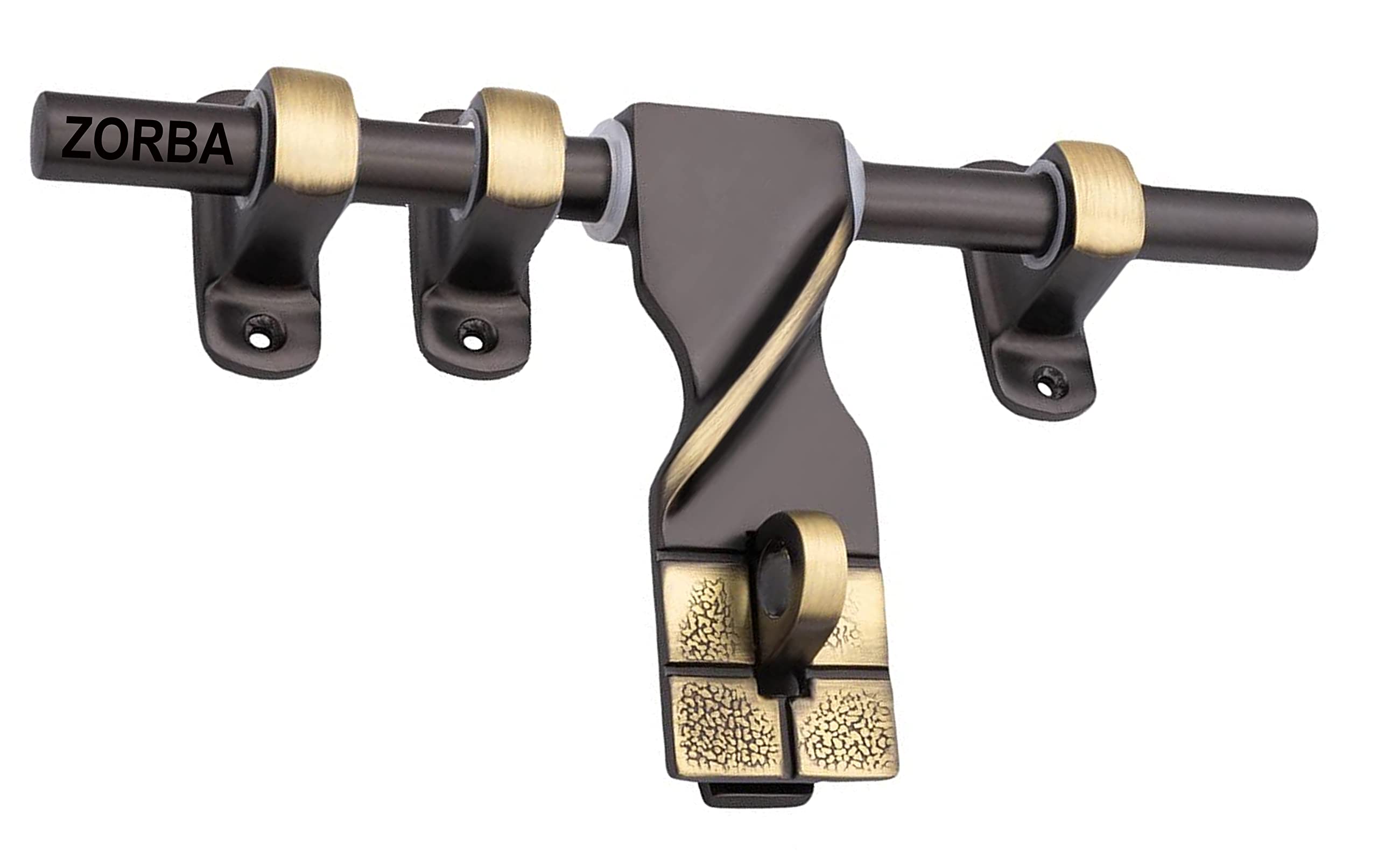 ZORBA Set of 1 Aluminium Aldrop | 10 Inch Fancy Aldrop for Door Fittings Kit, Door Accessories | Single Door for Home | Office Door Kitchen| Bathroom| Store| Brass Antique Finish Modern Design (B0BVVVVRDC) Amazon Price History, Amazon Price Tracker