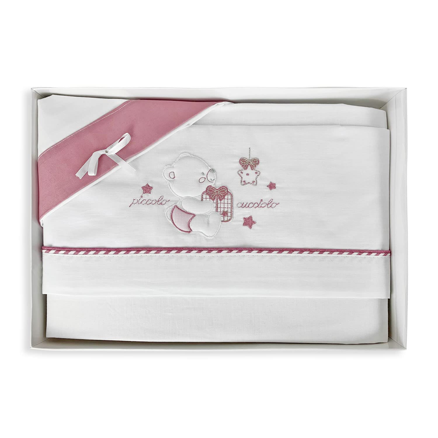 Coordinato Culla T&R Baby Nazareno Gabrielli - 3 Pezzi, Lenzuolino Neonato, Design Colorato - Foto 2