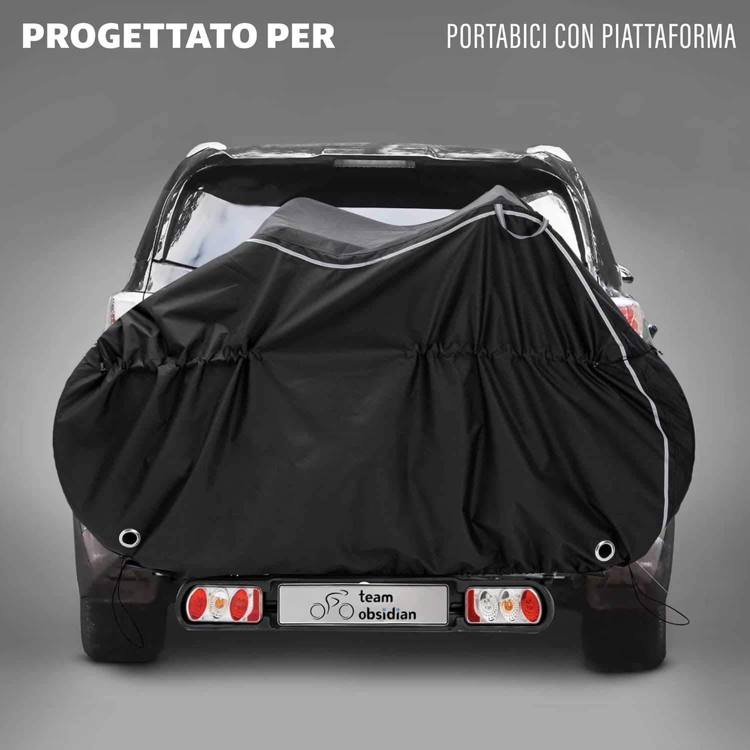 TeamObsidian Telo Copri Bicicletta da Esterno Impermeabile - Telo Copri Bici 300D - Copribiciclette da 1 a 3 Biciclette - Copribicicletta per Viaggio e Trasporto - Copertura Biciclette per Esterno