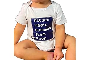 Final Fantasy Cloud Battle Menu Funny Gamer Baby Bodysuit (Sleep, 6 Months US)