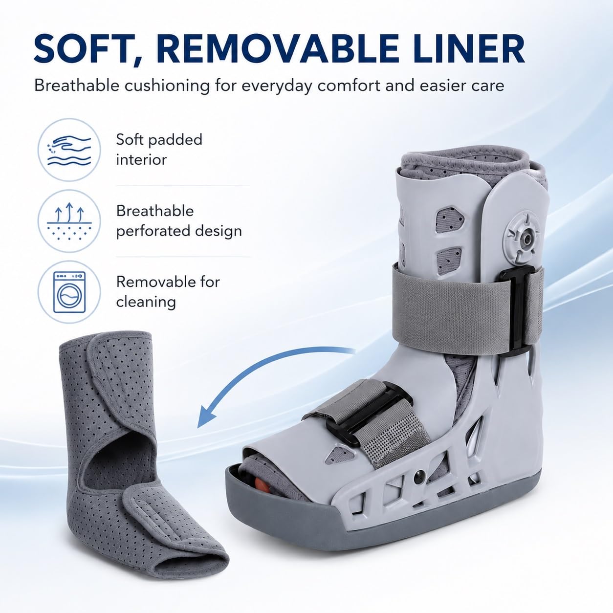 Genérico Bota ortopédica para Caminar con diseño Air Walker, para Deporte y Caminar a Diario, Modelo CJDW1110 (M)