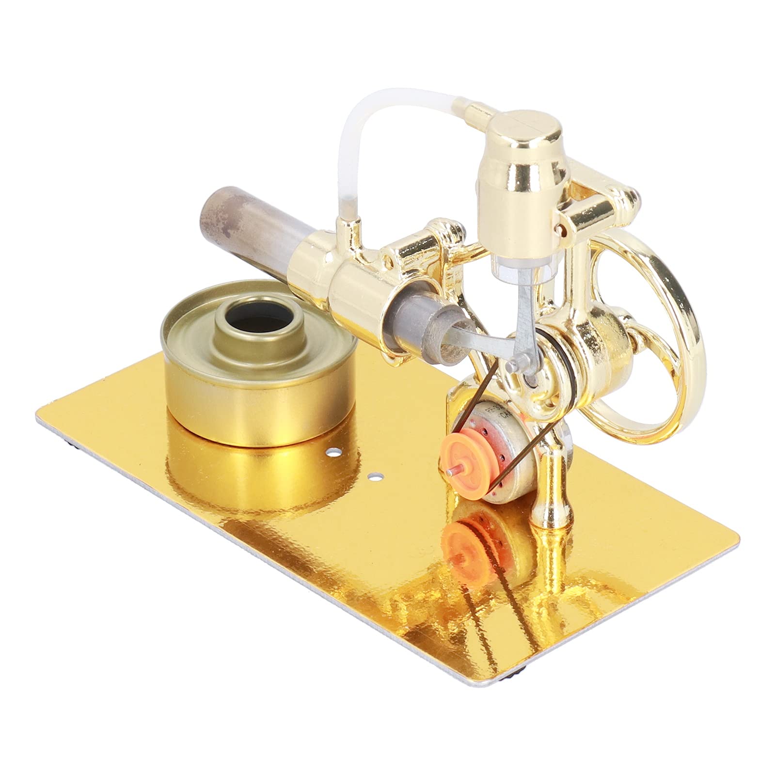 Mini Giocattolo Modello Motore Stirling con Luce RGB Vibrante per Progetti di Scienze Educative Adatto a Partire Dagli 8 Anni Materiale in Ferro 6,3x3,5x4,7 Pollici