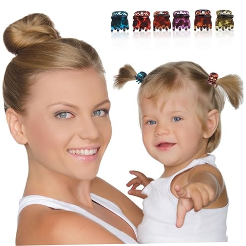 Miniatura 4 de 72 piezas de mini agarre de plástico para cola de caballo accesorios para el cabello de boda para mujeres, pinzas para el pelo de boda, pinza de