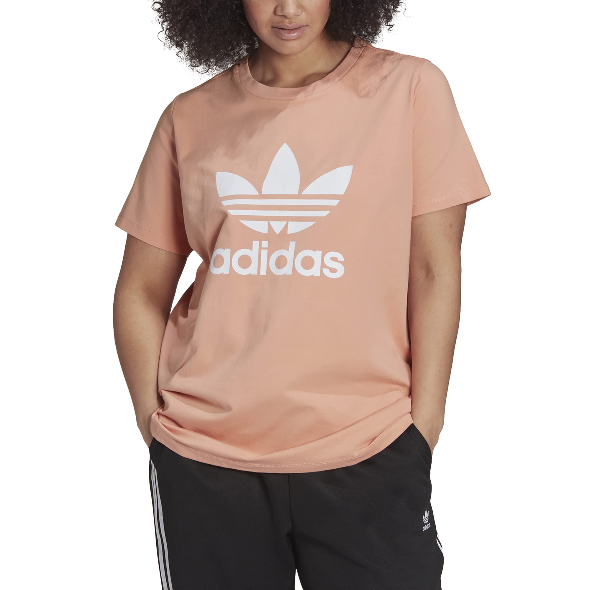 adidas Originals Men's Trefoil T-Shirt White/Easy Yellow Small — view 22