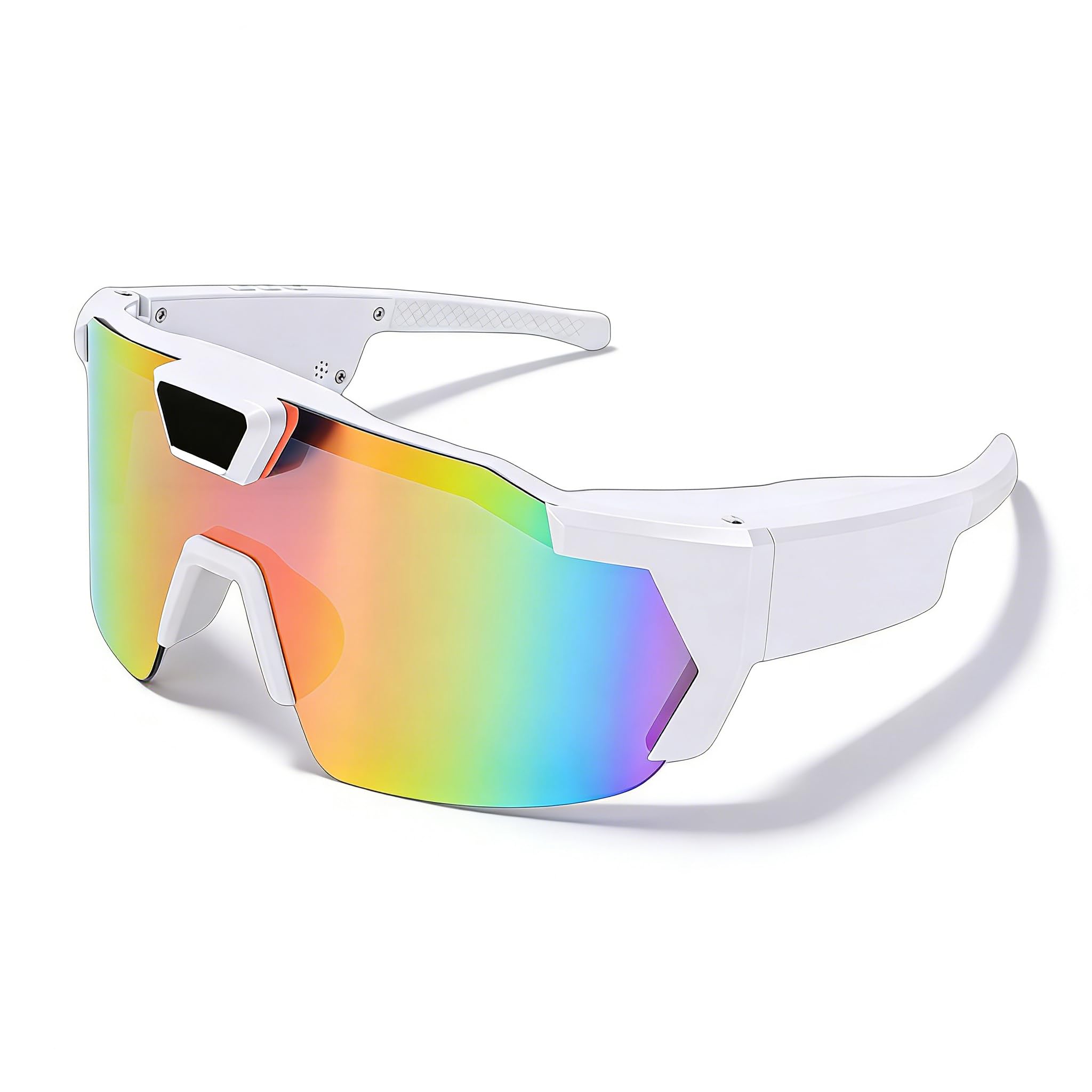 Dpofirs Occhiali Intelligenti con Fotocamera, Fotocamera HD 12MP 1080P, Lenti Polarizzate per Registrazione Video, Occhiali da Sole Sportivi per Esterni per Vlogging e Viaggi