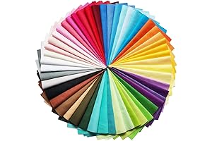 Pre-Cut 50 Piece Fabric Patchwork Scraps for Quilting and Sewing