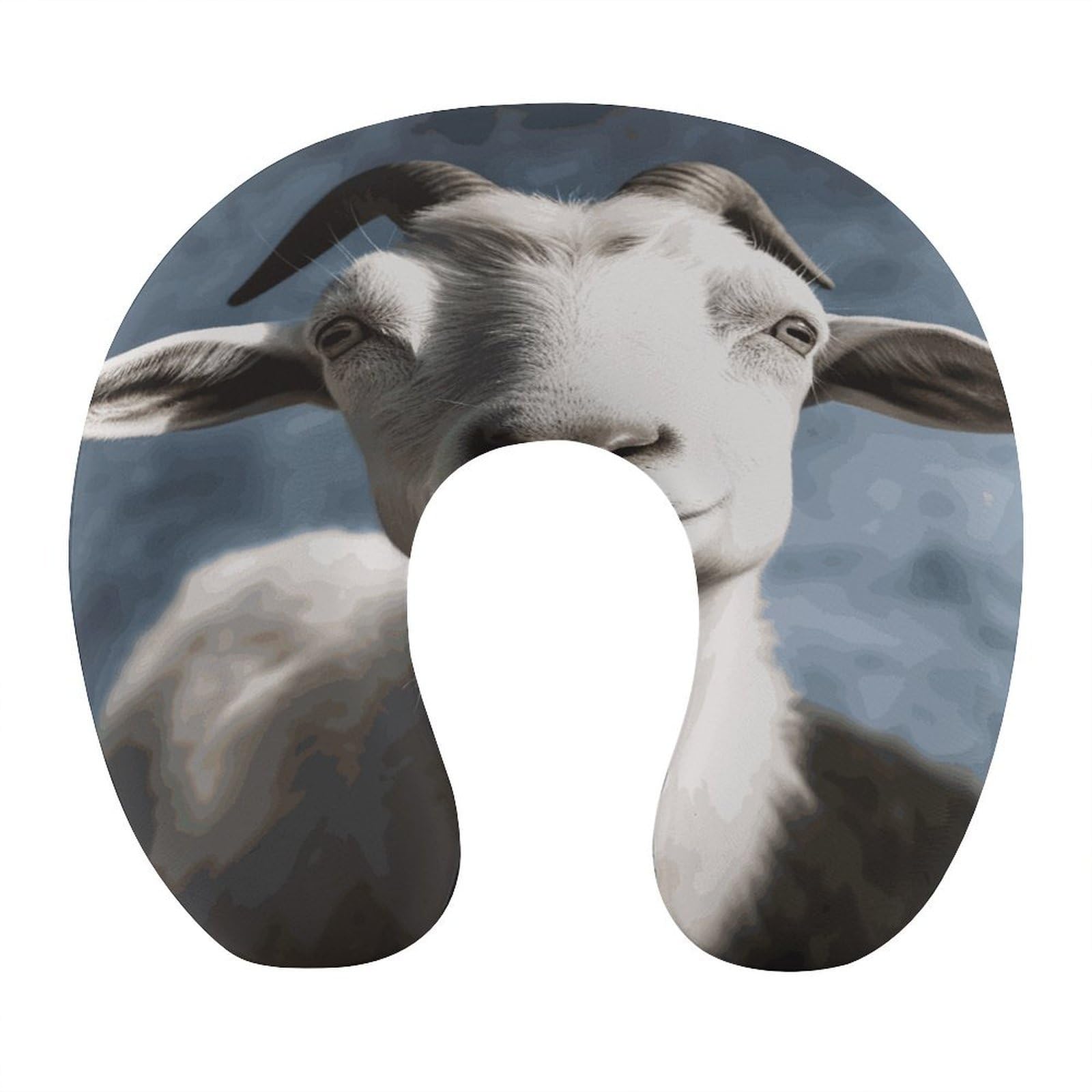 Btcowzrv Style Goat U Shaped Neck Pillow Travel Pillows