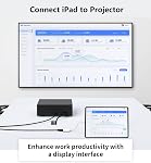 Apple MFi Certified USB-C à HDMI Adaptateur 4K@60Hz pour iPhone 16 15 MacBook Pro Air iPad Pro, Numérique AV HDMI 2.0 Compatible avec Samsung Galaxy S24