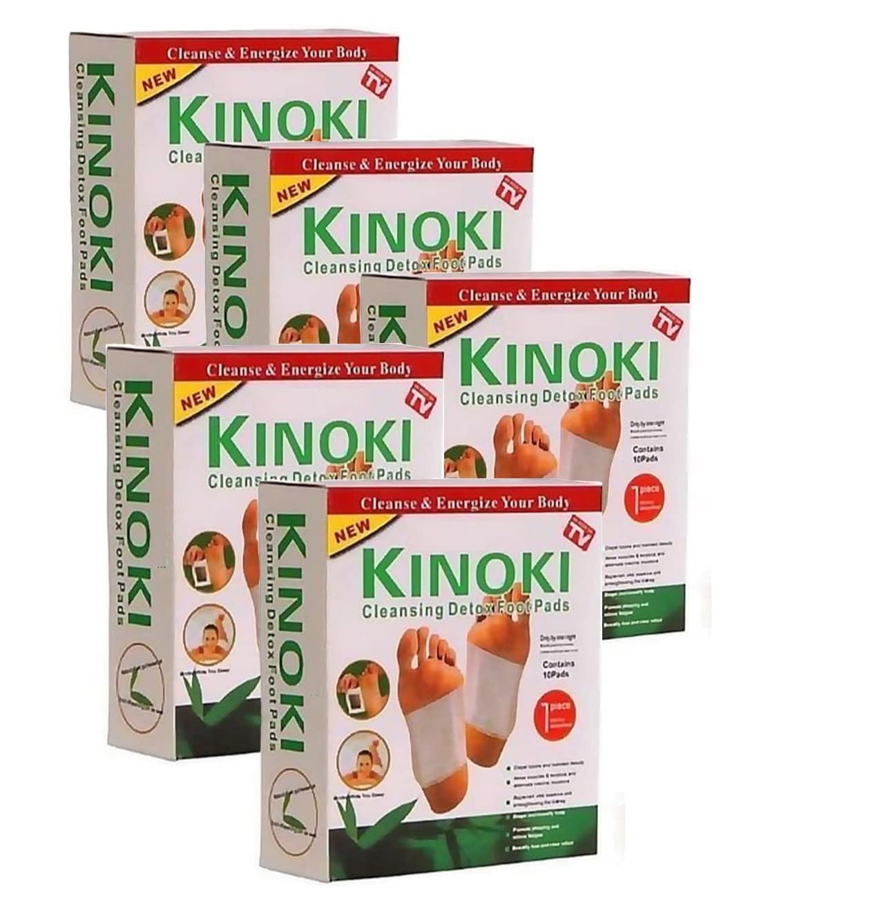 Kinoki Herbal Foot Pads | Detox Foot Patch | Gentle Herbal Formula | Acupoint Massage Foot Patches | Comfortable Adhesive | 50 price (Pack of 5)-image-13