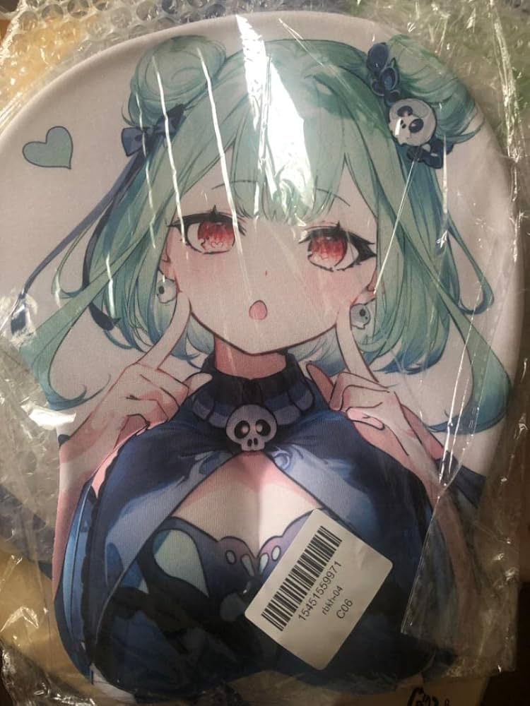 猫又おかゆ 等身大 おっぱい マウスパッド プレイマット ホロライブ