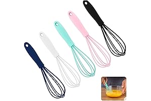 5-Pack Silicone Whisks: The Ultimate Hair Color Mixing Champions!