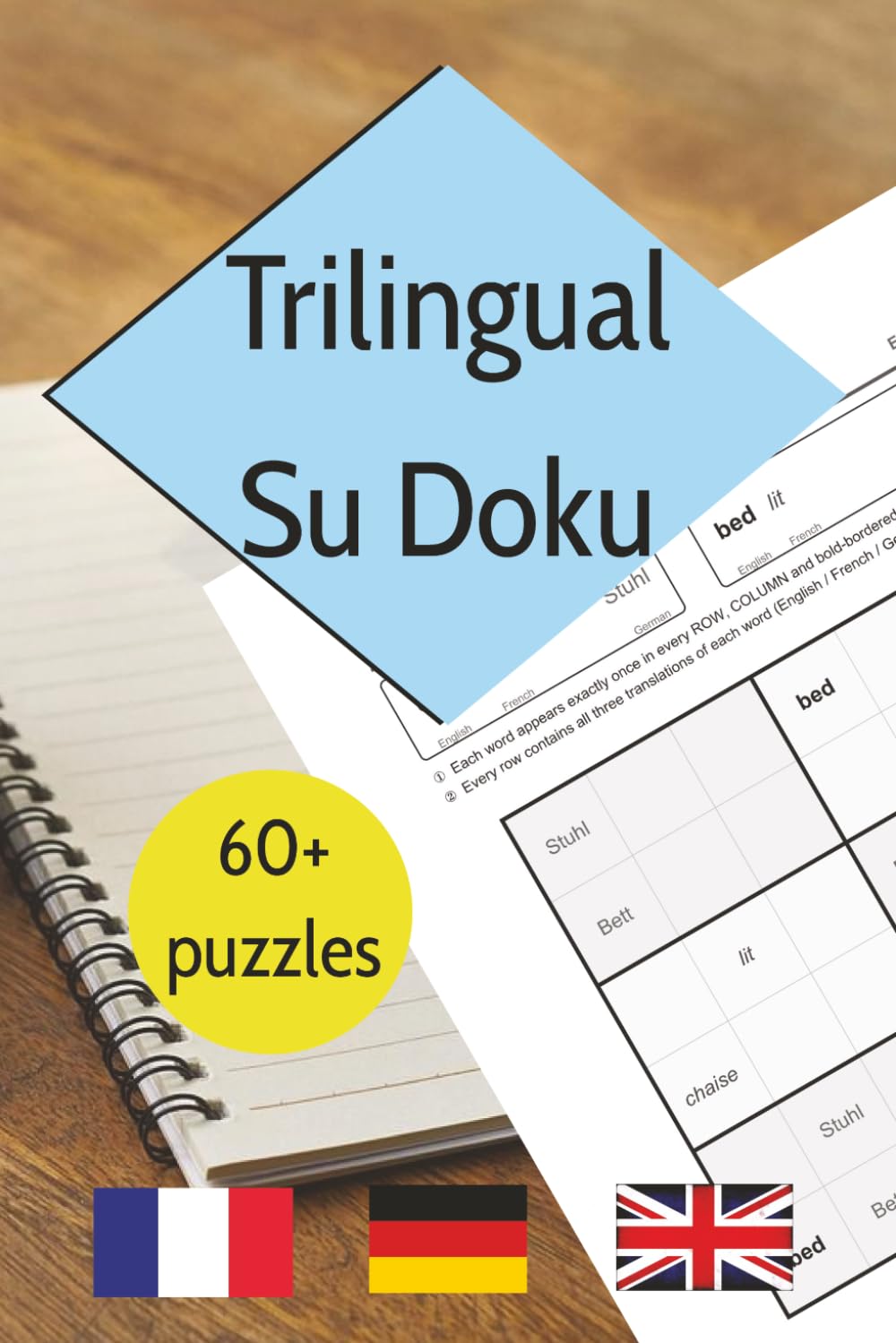 Trilingual Su Doku: (German, French, English) (Su Doku for Learning Languages)